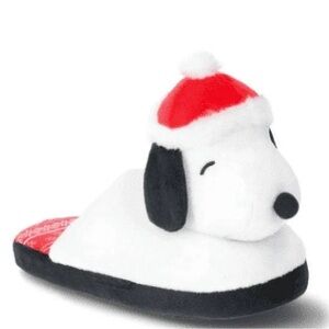 Peanuts Family Christmas Character 3D Scuff Slippers, Kids sz 11/12